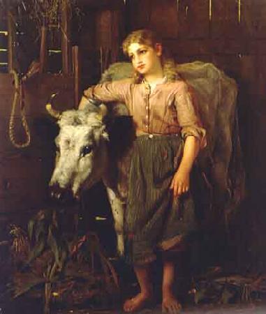 John George Brown Cowgirl oil painting image
